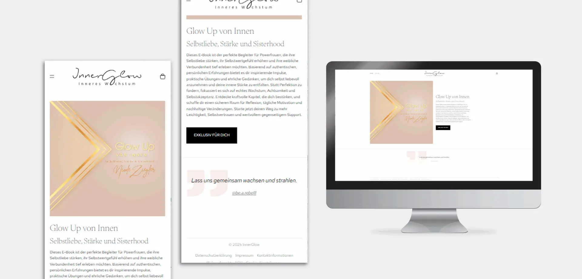 Referenz - InnerGlow Onlineshop - Nicole Ziegler Torgau